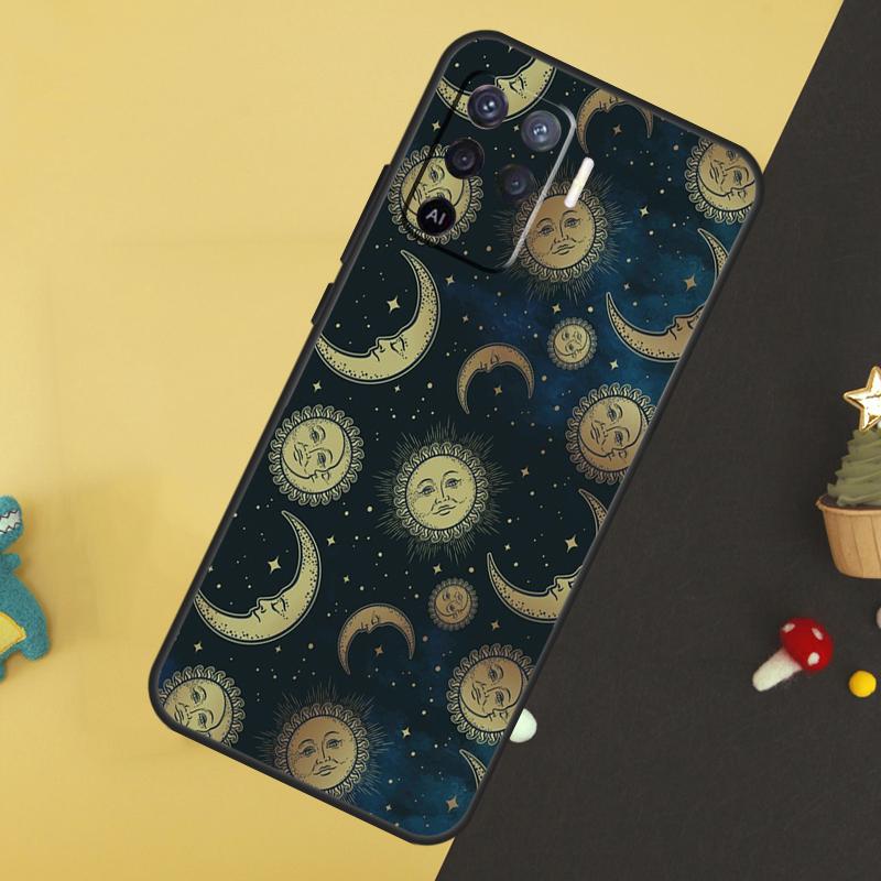 Sun Moons Star Signs Celestial Case For Oppo A60 A80 A40 A15 A16 A17 A57 A94 A74 A54 A76 A96 A18 A38 A58 A78 A98 A5 A6 Pro