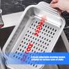 Sink Drain Basket, 304 Metal Basket for Produce Cleaning, Cup Drying and Small Item Placement above the Sink for Everyday Kitchen Work