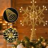 Wrought Iron Snowflake Pearl Star Christmas Tree Topper Ornament
