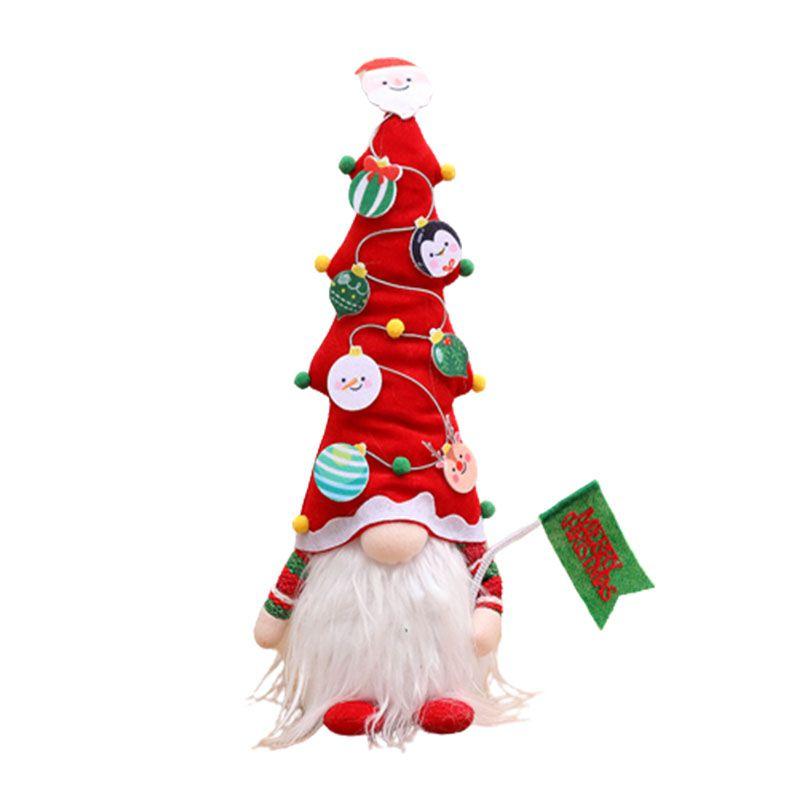 

Рождественские гномы со светодиодной подсветкой плюшевые игрушки мягкая кукла украшение рождественский декор для дома Green Xmas Tree