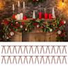 24 Pcs Christmas Velvet Bows Pre-Tied Ribbon Bows Vintage Wreath Bow for Gift Wrapping Christmas Tree Door Garland Home Decor Wedding Party