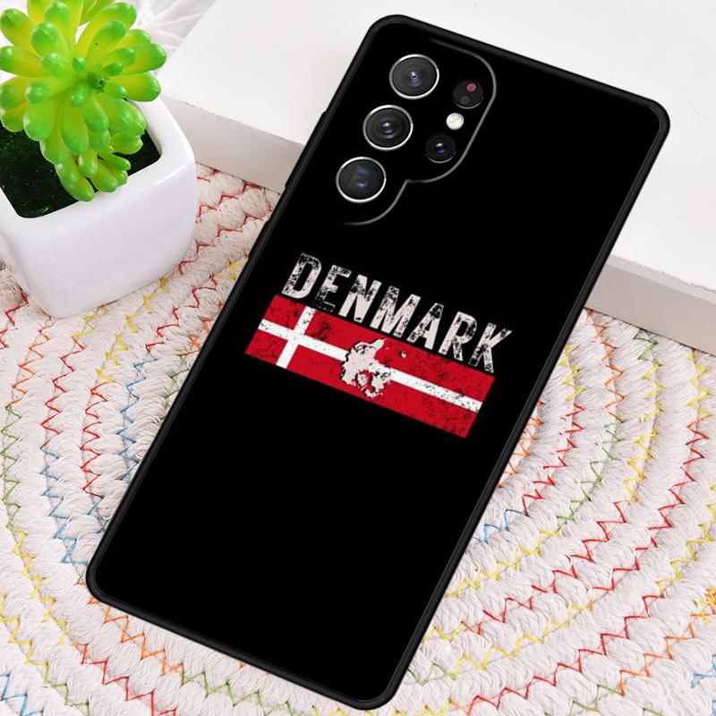 Dänemark Flagge Handyhülle für Samsung Galaxy note 10 pro S26 Ultra S23 S24 FE S25 S21 S22 PLUS stoßfest Hülle