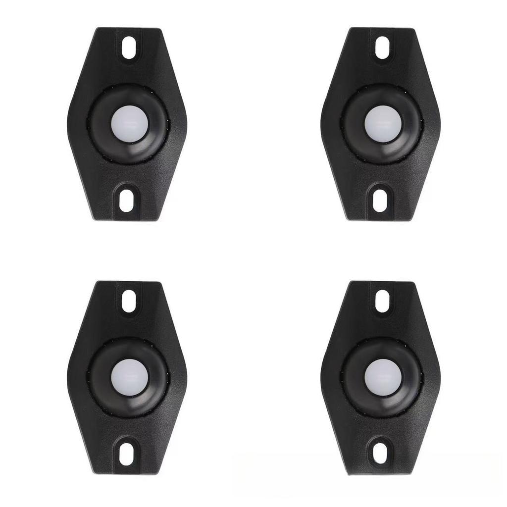 4pcs/set Rotating Storage Box Caster Ball Universal Trash Can Bottom Wheel Pulley Self-Adhesive Furniture Rollers