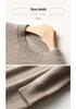 Autumn/Winter 2025 Women's Wool Mid-Length Loose Sweater Dress - Round Neck Knit Style.