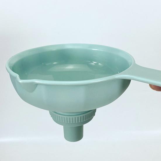 7-in-1 Wide Mouth Funnel Set Kitchen Funnels with Removable Strainer Plastic Wide Mouth Funnel for Filling Bottles Liquid Transfer