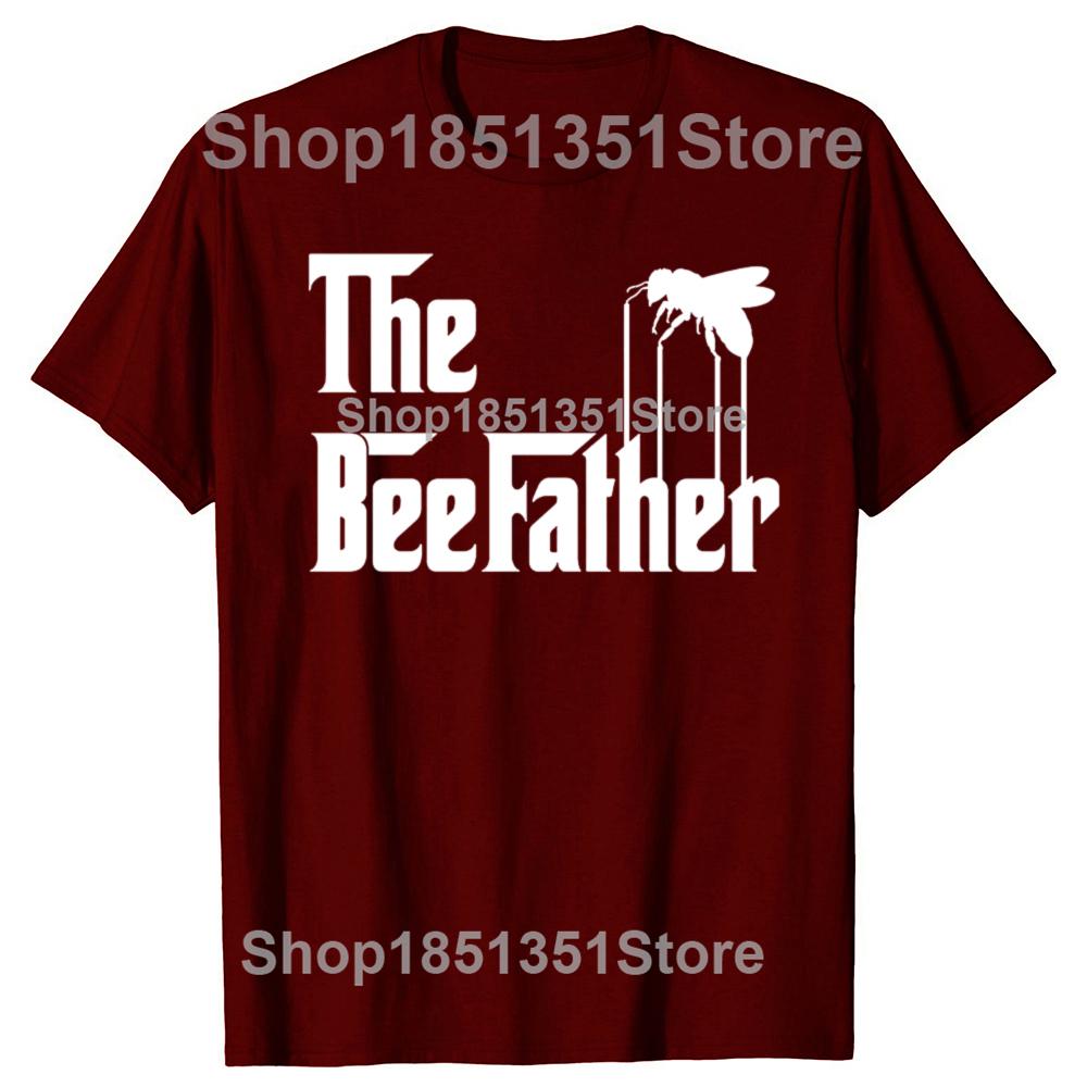 Funny Bee The BeeFather T Shirt Beekeeping Beekeeper Graphic Cotton Streetwear Short Sleeve Gifts Bee Lover Tshirt Men