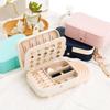 Travel Jewelry Box, Small Jewelry Organizer Boxes For Women Girls, 2 Layer Travel Jewlery Case