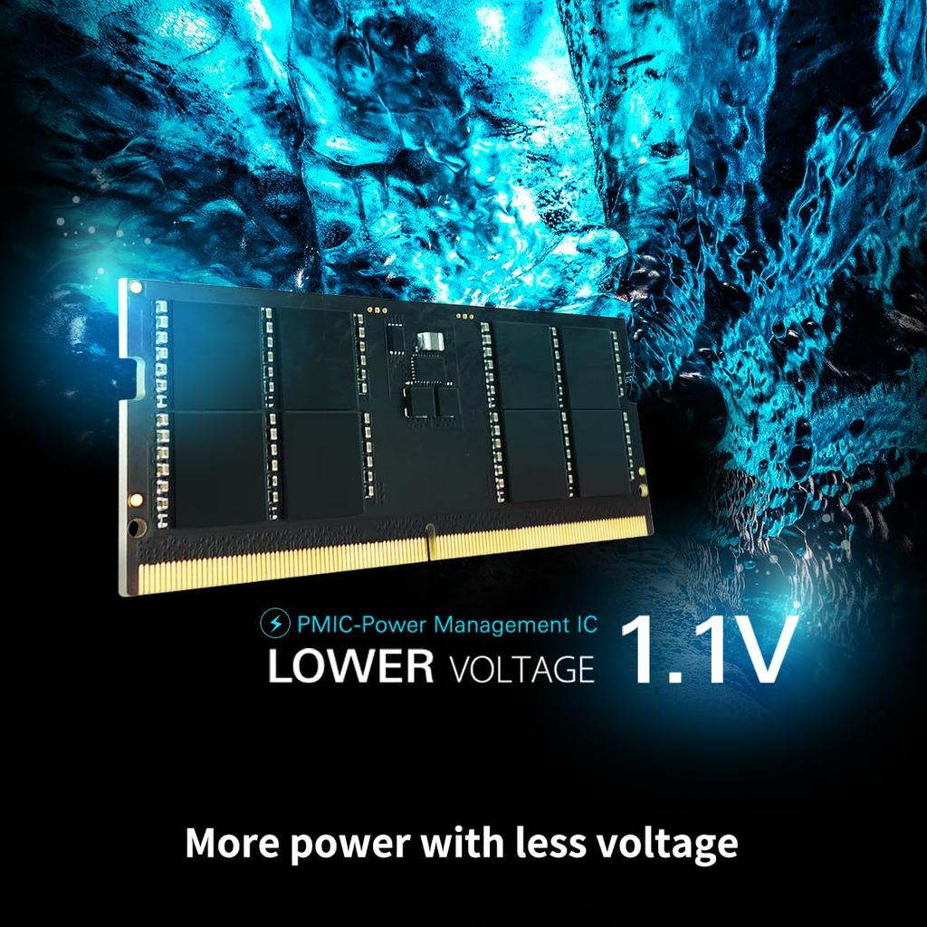 Silicon Power DDR5 32GB Kit (16GB x 2) 5600MHz (PC5-44800) CL46 1.1V SODIMM Non-ECC Laptop RAM Computer Memory SP032GBSVU560F22
