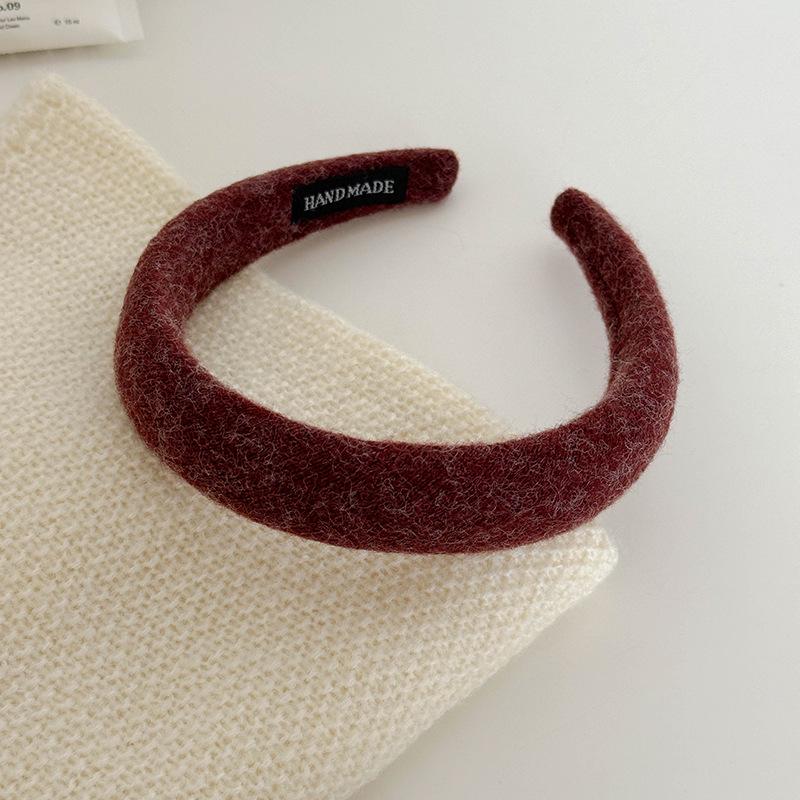 Textured Fabric Hair Ring & Headband Set – Stylish Autumn/Winter Rubber Bands, Hairpins & High Skull Headband