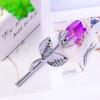 Crystal and Metal Rose Ornaments for Weddings and Valentine's Day Gifts