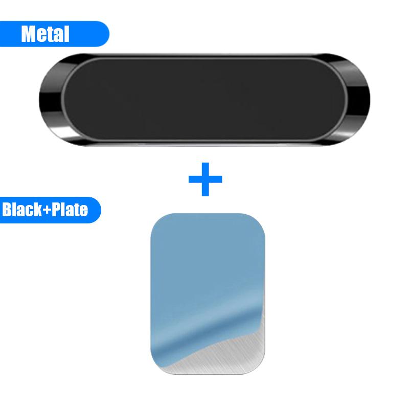 Magnetic Car Phone Holder Dashboard Mini Strip Shape Stand For iPhone Samsung Xiaomi Metal Magnet GPS Support Car Mount for Wall