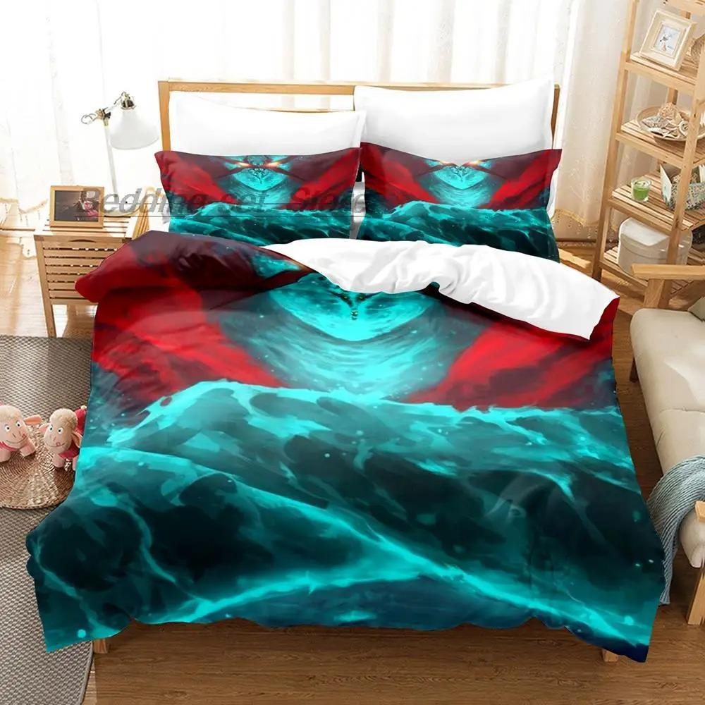 Tengen Toppa Gurren Lagann Bedding Set Single Twin Full Queen King Size Bed Set Aldult Kid Bedroom 3D Anime Bed Sheet Set