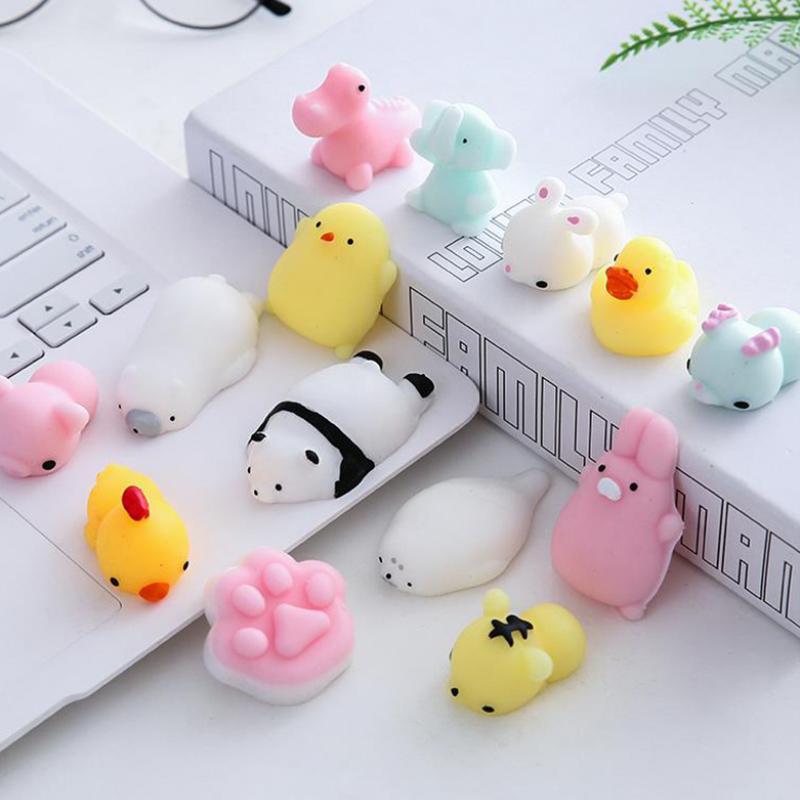 Cute Cartoon Animal Shape Squeezing Healing Toy Stress Reliever Gift Desktop Decor