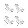 50Pieces Safety Bar Pins Secure Back Clasp with Easy Sewing Holes For Craft Project Sewing And Creative Accessories Kits