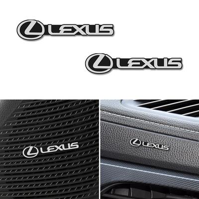 5/10Pcs 3D Aluminum Car Audio Stereo Speaker Badge Emblem Sticker For GX470 RX330 Ct200h IS200 RX450h IS300h NX300h UX RX