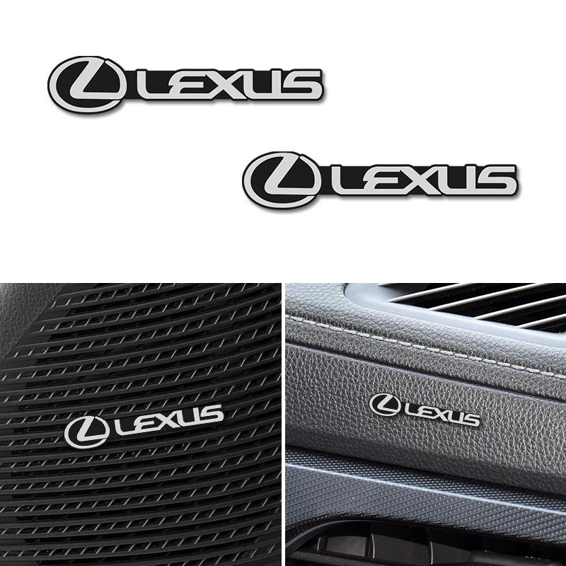 Pegatina Decorativa para Audio de Coche Pegatina de Emblema de Aluminio 3D Para Lexus RX330 IS250 Ct200h ES300h RX350 IS300h NX300h RX400h ES350 GS300