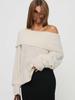 Yuehe 2026 Trendy European & American One-Shoulder Loose Knit Women's Sweater