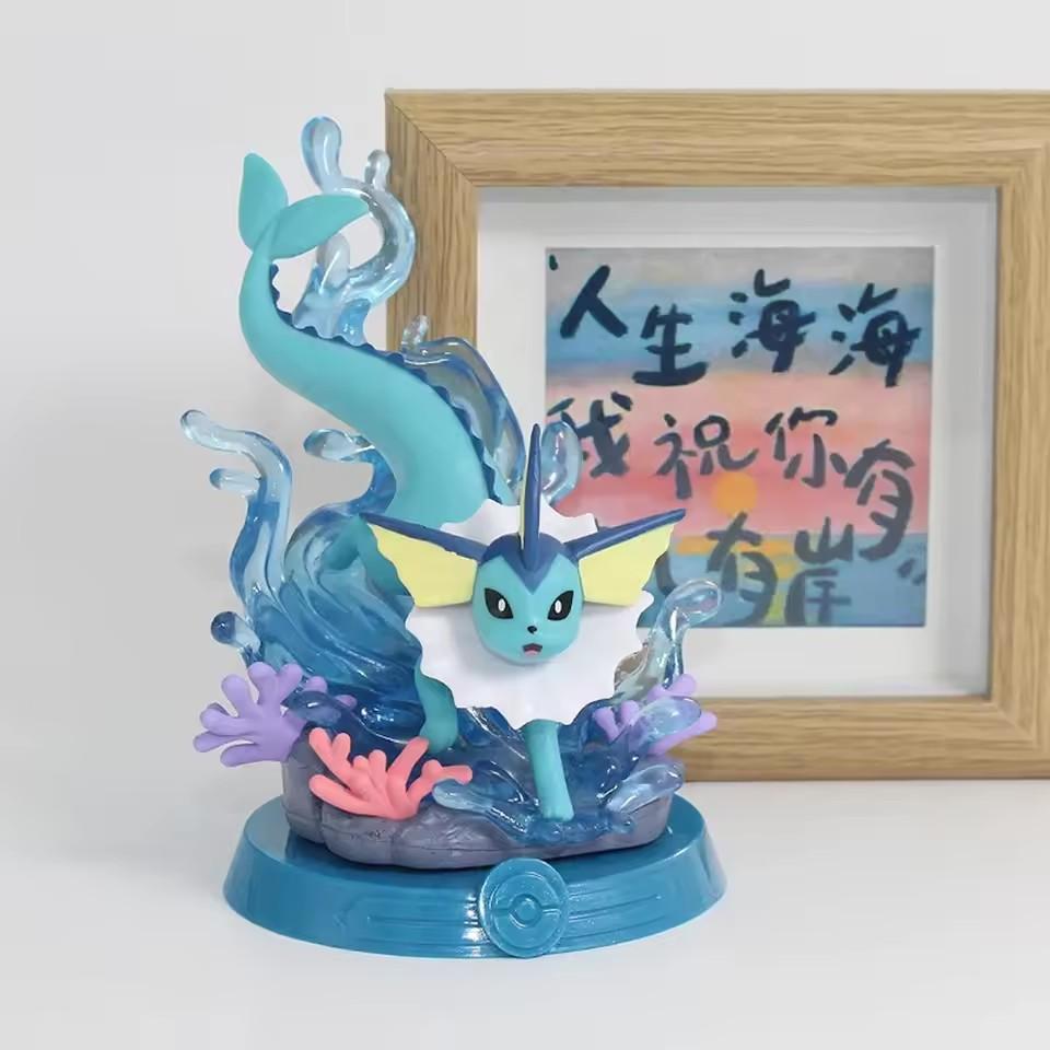 Pokmon Figures of 9 Styles: Eeveelution Mirror Sylveon Glaceon Leafeon Vaporeon Umbreon Flareon Anime Model Ornaments