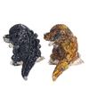 Godzilla Resin Crystal Figurine With Natural Gemstone For Home Decor And Giftgiving