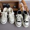 Thick-soled Heightened Two-wear Heel-stepping Canvas Shoes for Women's 2025 Summer New Niche Versatile Lazy One-pedal White Shoes