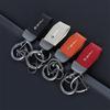 KYMI3 PU Leather Keychain Business Gift Leather Key Chain For Alfa Romeo Giulia Giulietta 156 159 147 Mito Stelvio Sportiva GT