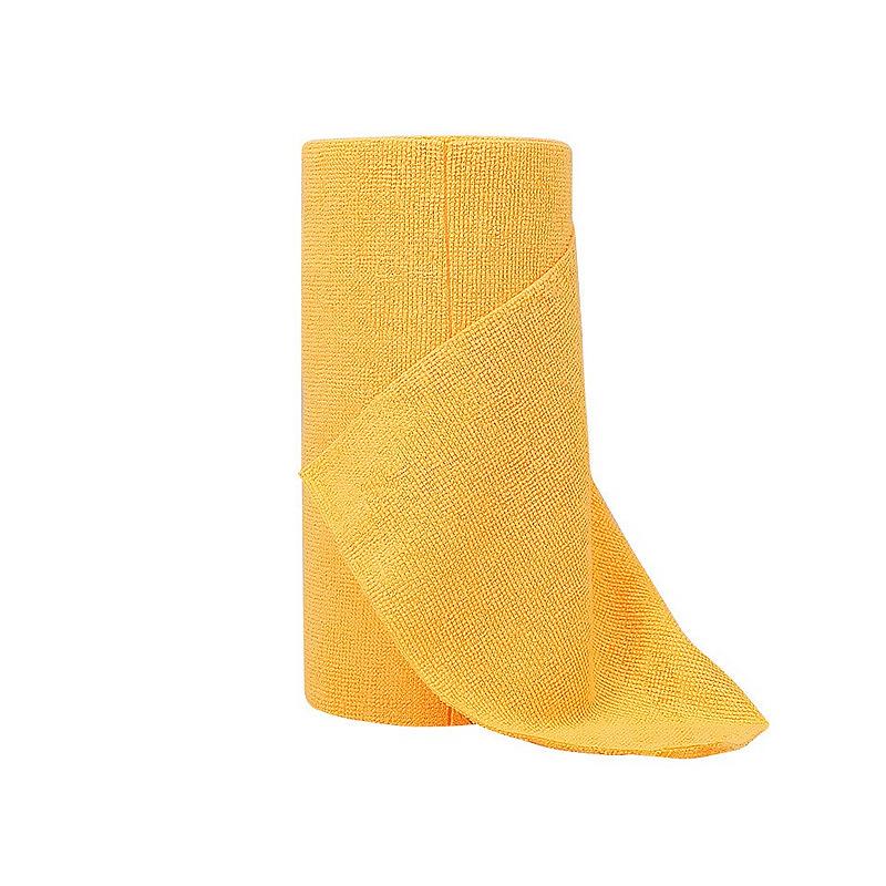 1 Roll(12pcs) 25x25CM Disposable Dish Rag, Microfiber Towel Roll, Hand Tear Cleaning Towel, Reusable Washable Microfiber Towel