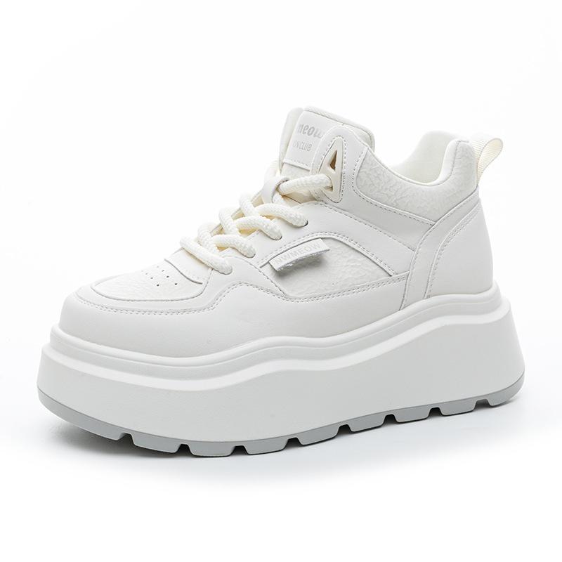 Dicke Sohle High-Top Super Feuer Damen Herbst und Winter Neu Herbst Vielseitige Damen Schuhe Freizeitschuhe
