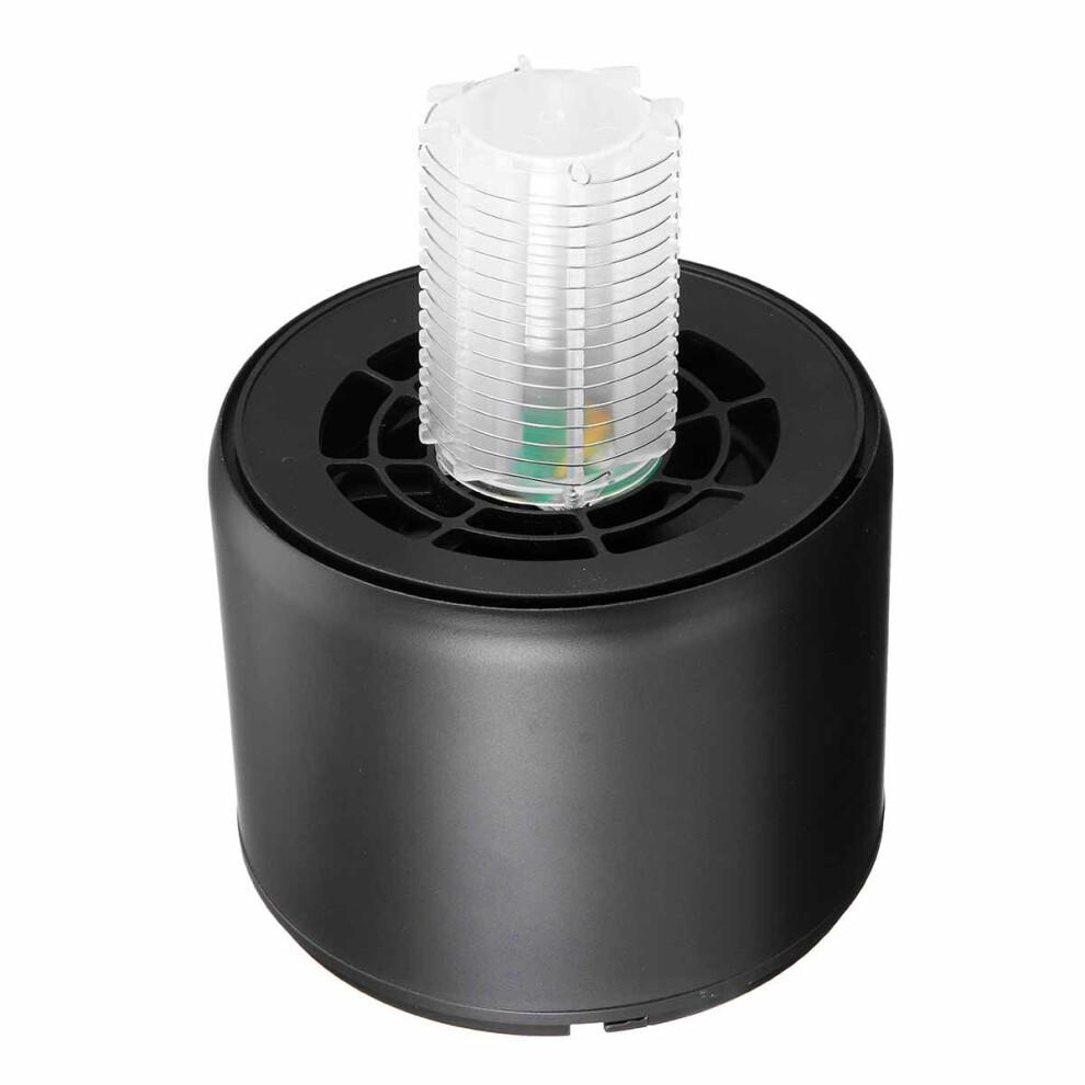 (Black) 2 In 1 Photocatalyst Electric Mosquito Killing Lamp Portable USB LED Light Mosquito Trap for Home Bedroom Outdoor Camping