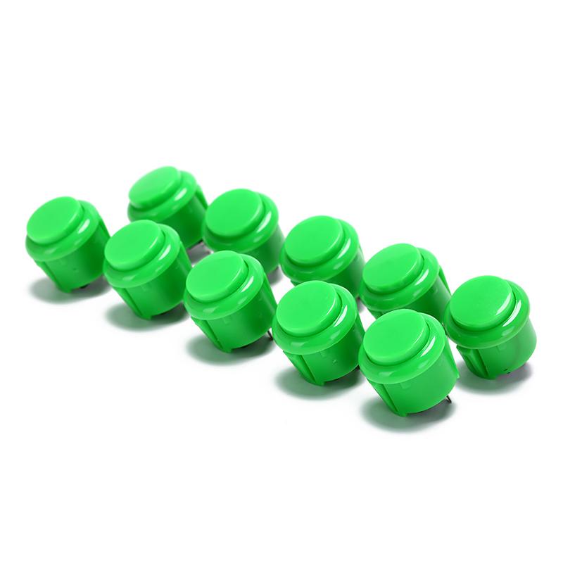 10Pcs 24Mm Push Buttons Replace For Arcade Button Games Parts Of 7 Colors