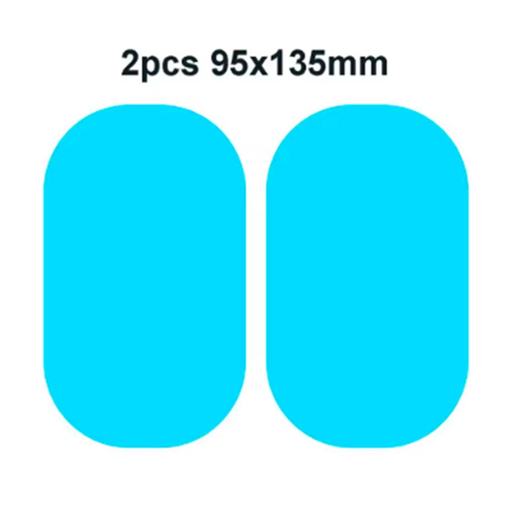 Car Rearview Mirror Film 2Pcs Side Window Rainproof Clear Film Anti Fog Window Mirror Protective Sticker