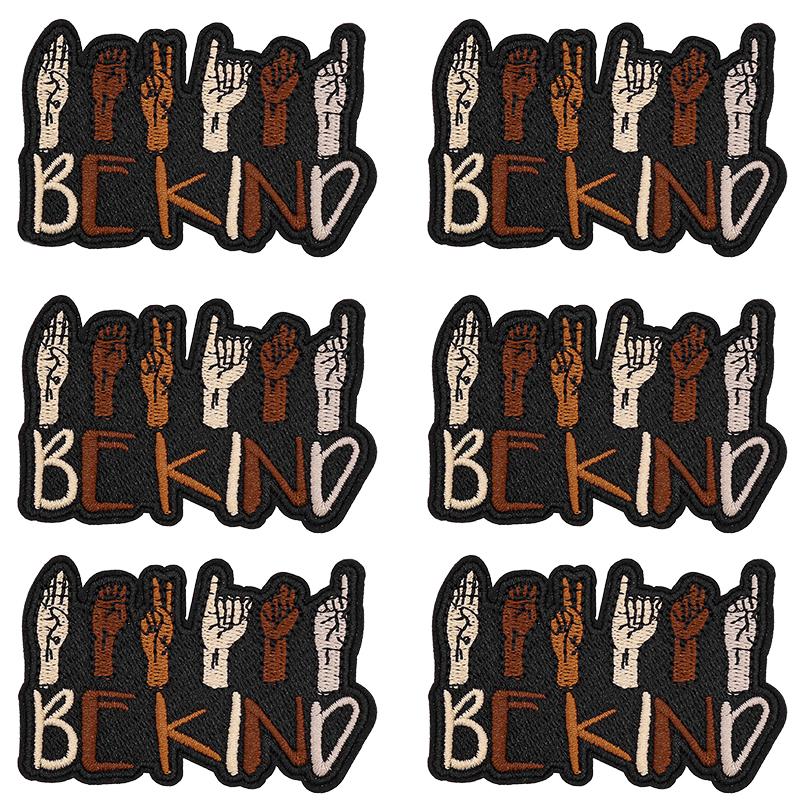 10PCS Fashion Black Girl Embroidered Patch Iron On Patches For Clothing Black Girl Magic Patches For Clothes Jackets Sewing DIY