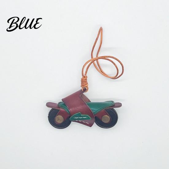 Eye-catching Bag Ornament Motorcycle Pendant Faux Leather Mini Backpack Charm