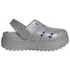 Adidas Adilette Platform Comfortable Soft Clogs Women Footwear Silver JQ9879