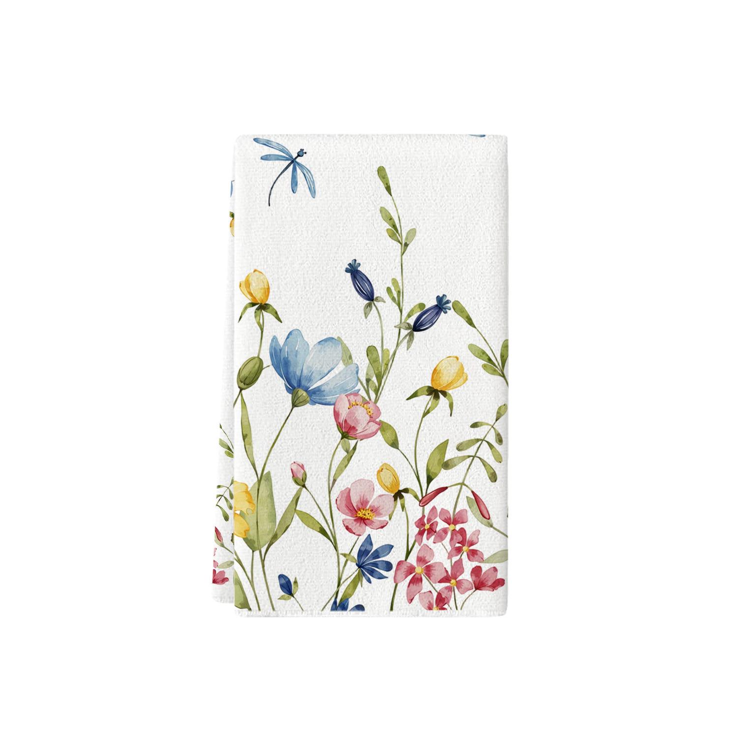 

Spring-Summer Tulip & Eucalyptus Watercolor Dish & Hand Towel 40x60cm (1 piece)