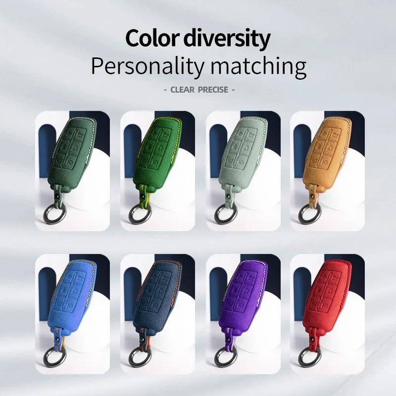 Interior Mouldings Car Key Case Cover Shell For Hyundai Genesis G80 GV70 Gv80 GV90 2020 2021 2022 2023 2025 Remote Protector Int
