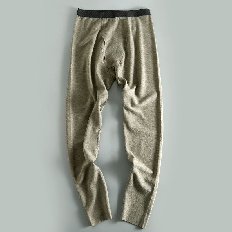 ~ Export Remaining Orders Cattle Goods Winter Overplus Order Men's Elastic Waist Leggings Autumn and Winter Inner Wear Long Johns Warm-keeping Pants
