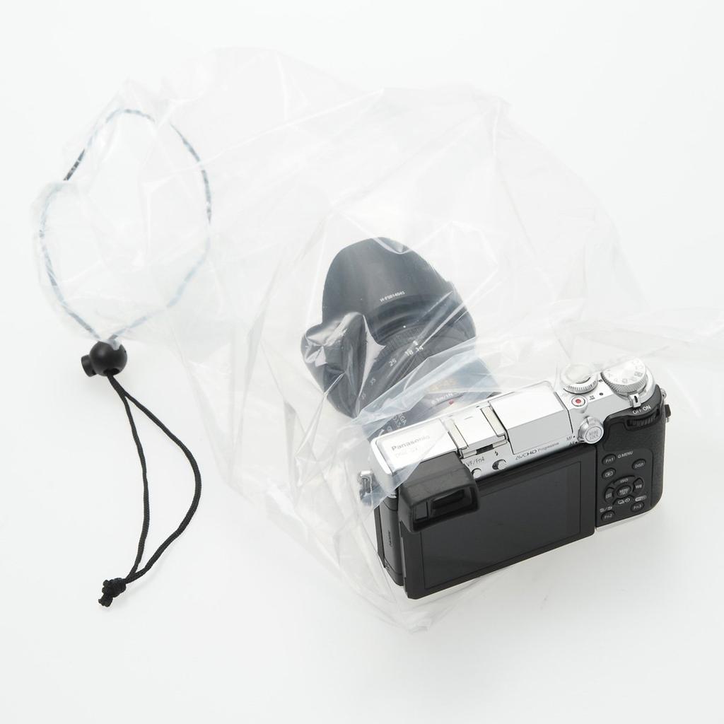 Etsumi Camera Rain Simple Set of Cover, Small, Type, Transparent, 2, VE-6668