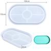 New Oval Mold Coaster Mold Flexible Silicone Tray Mold Ashtray Epoxy Resin Casting Mold Plaster Mold DIY Jewelry Tool
