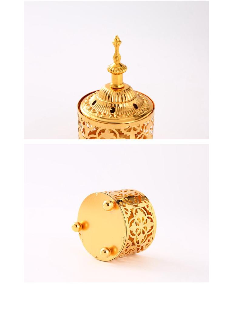 2021 Creative Metal Ornament: Iron Art Incense Burner & Candle Holder for Indoor Use