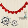 1 Set Paperboard Heart-shaped Garland Bunting Banners & Flags Valentine's Day Party Wedding Room Hom