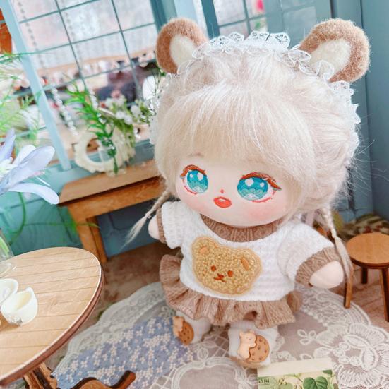 Robe de poupée exquise, douce et résistante à l'usure, 20 cm, en coton, jouet de princesse, jeu de simulation