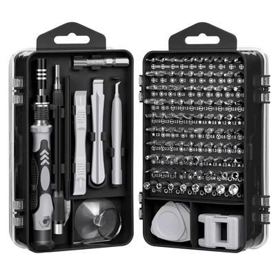 Jeu de tournevis de précision 115 en 1 Outil de réparation multifonction professionnel avec 98 embouts de tournevis magnétiques pour lunettes iPhone