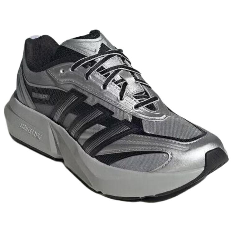 Adidas LIGHTBLAZE GLOW Running Shoes Women's Gray Silver Black HQ7462