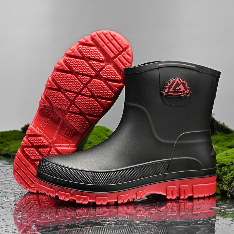 Męskie buty robocze dla szefa kuchni wodoodporne olejoodporne buty do pracy w kuchni antypoślizgowe kalosze do kostki mężczyzna hotelowa restauracja obuwie ochronne