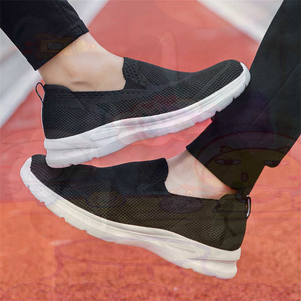 Baumwollschuhe ohne Schnürsenkel für Herren Skateboarden Blau Herren Sneaker Wasserschuhe Erwachsene Sportmodelle Ästhetisch Lässig Ausgehen