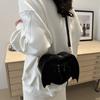 Moda Trendy Design Dinosauro 3D Borchie Pelle PU Borsa a Catena da Ragazza Borsa a Spalla Borsa Tote da Donna Borsa a Tracolla Mini Borsa Messenger con Patta