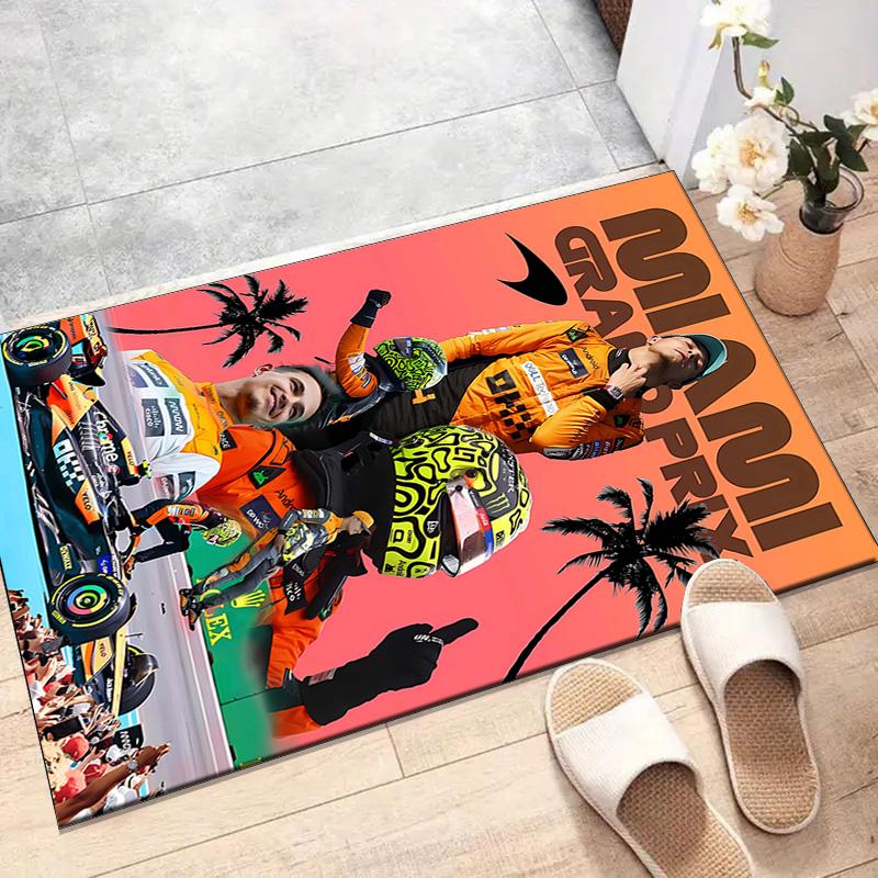 1pc Landos Norris Racing4 Design Printed Area Rug Carpet for Bedroom Living Room Home Decor Rugs Mat Non Slip Mat Rug for Bedside
