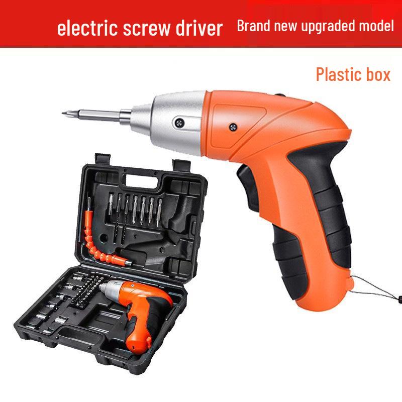 Rechargeable 3.6V Mini Electric Screwdriver & Drill Set with Lithium Battery