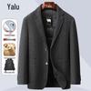 Yalu Men's Goose Down Wool Blend Business Casual Blazer