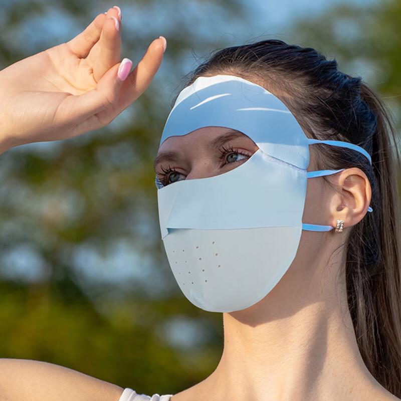 Summer Ice Silk Full Face Sun Protection Mask